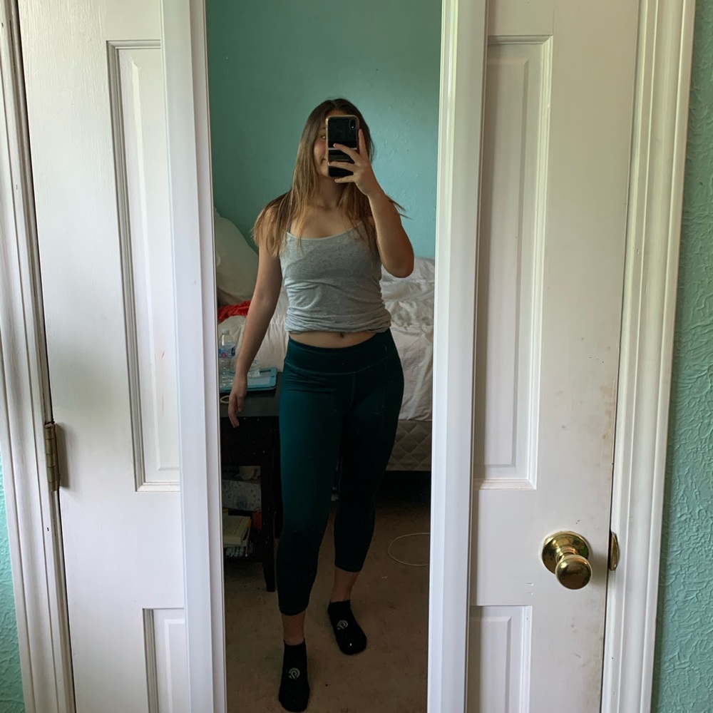 green fabletics leggings